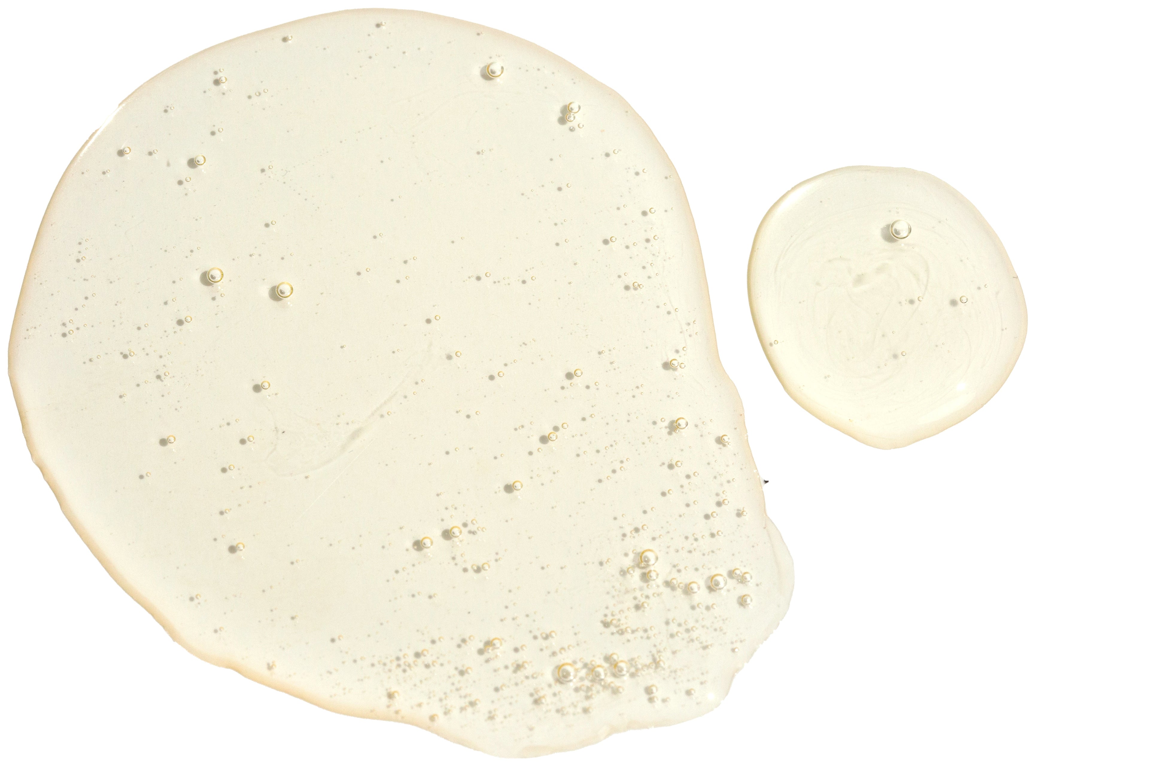 A swatch of a cleanser 