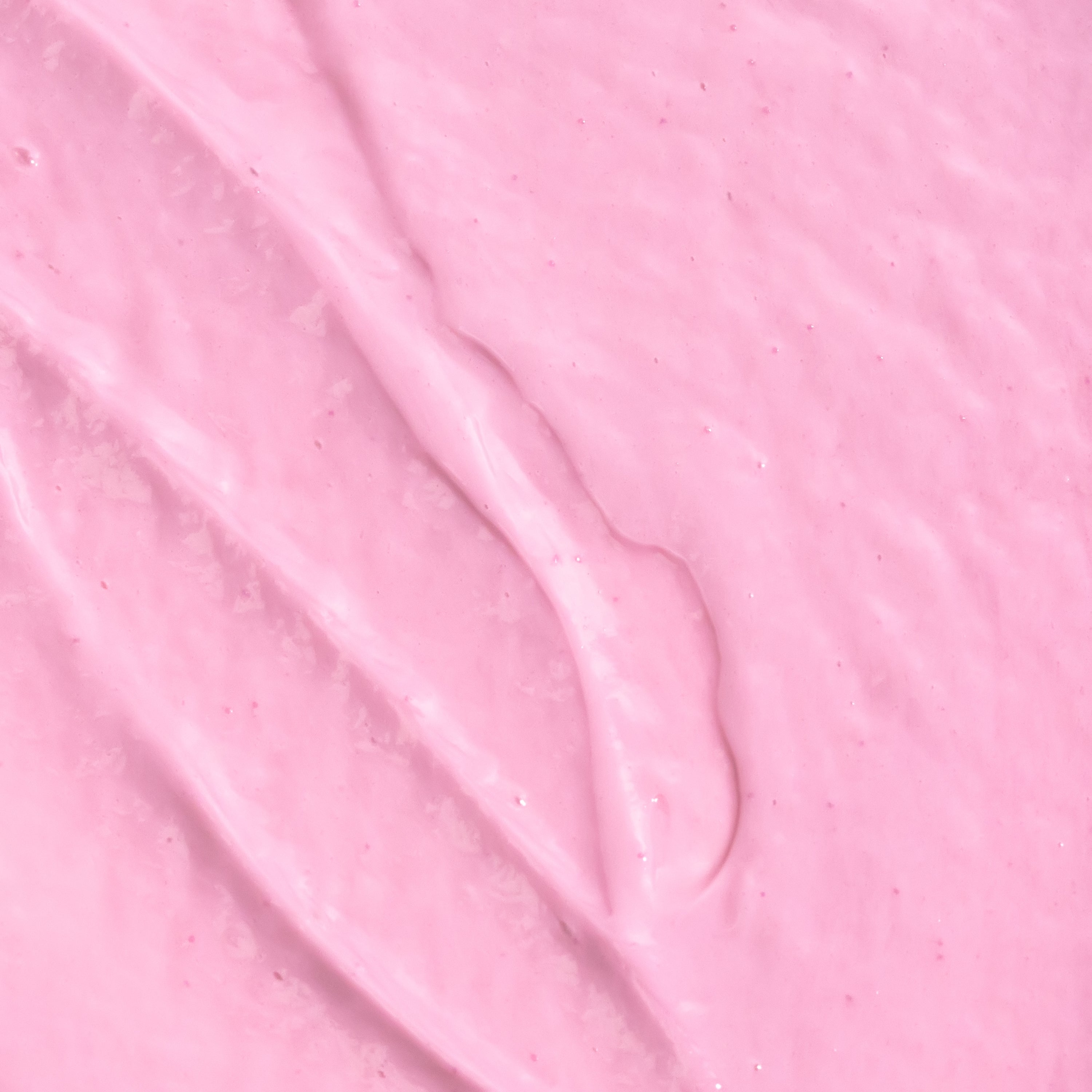 A close up of a thick pink mask swatch 