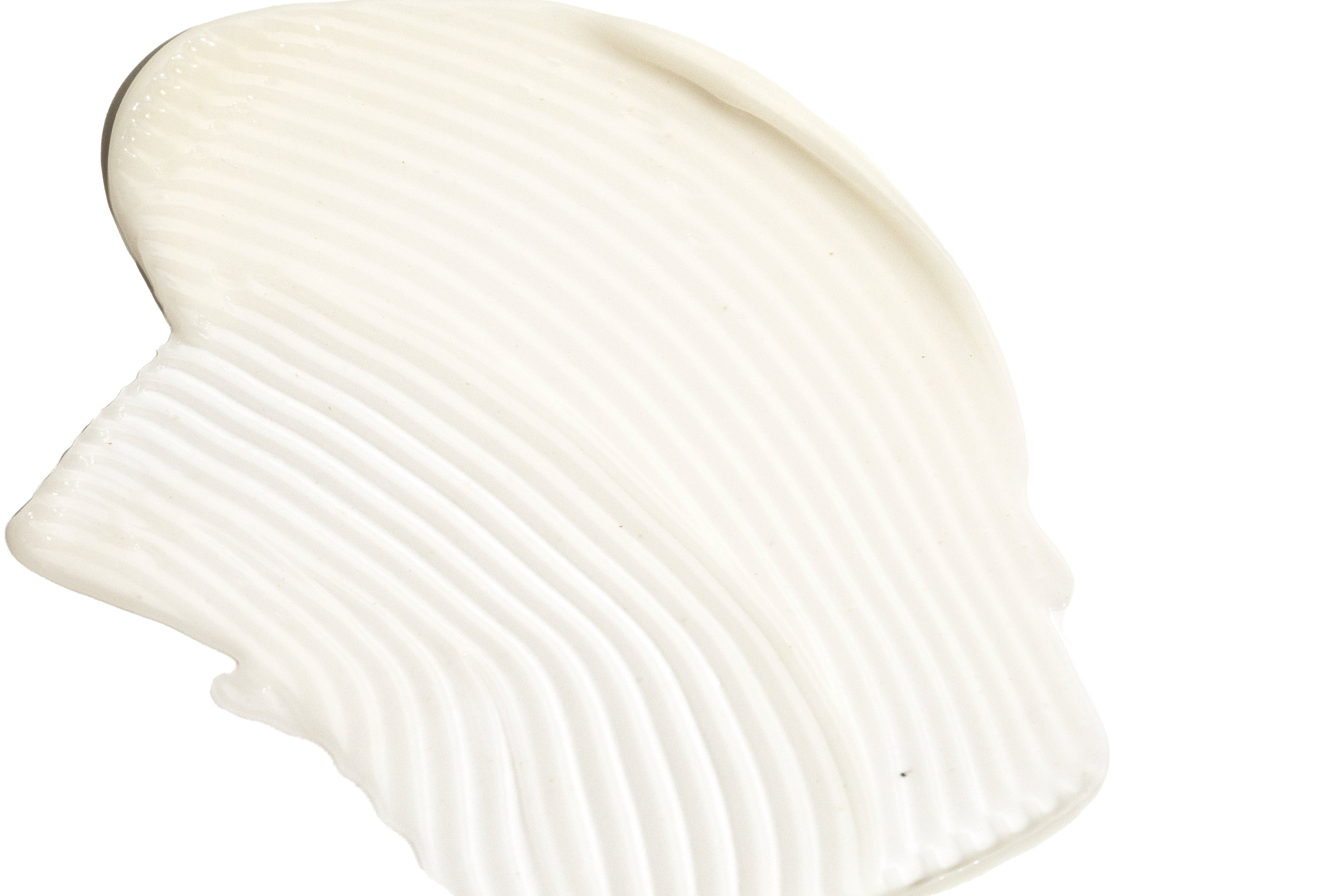 A sunscreen swatch that is light beige