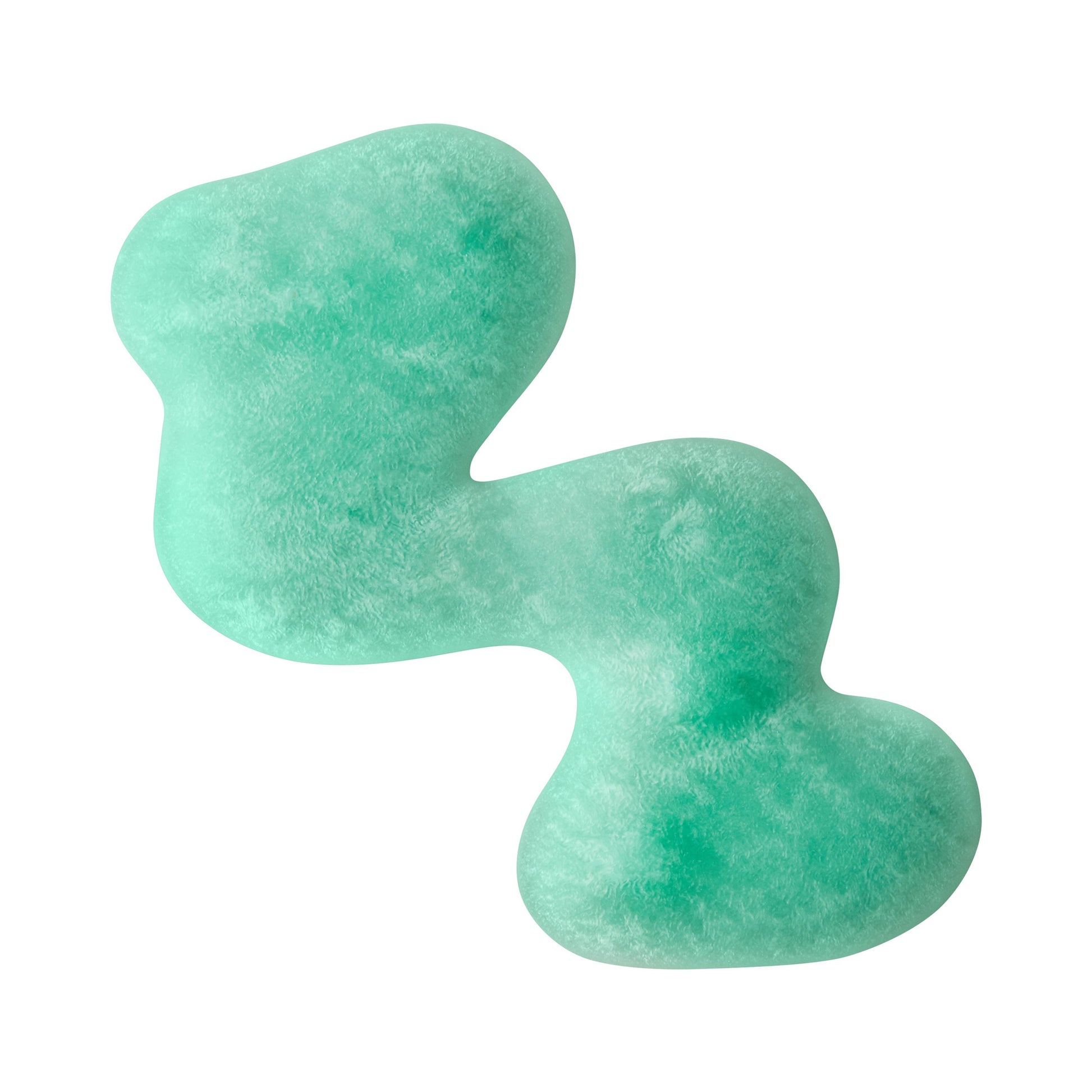 COSMEDIX's Purity Clean Exfoliating Cleanser teal colored product swatch against a white background