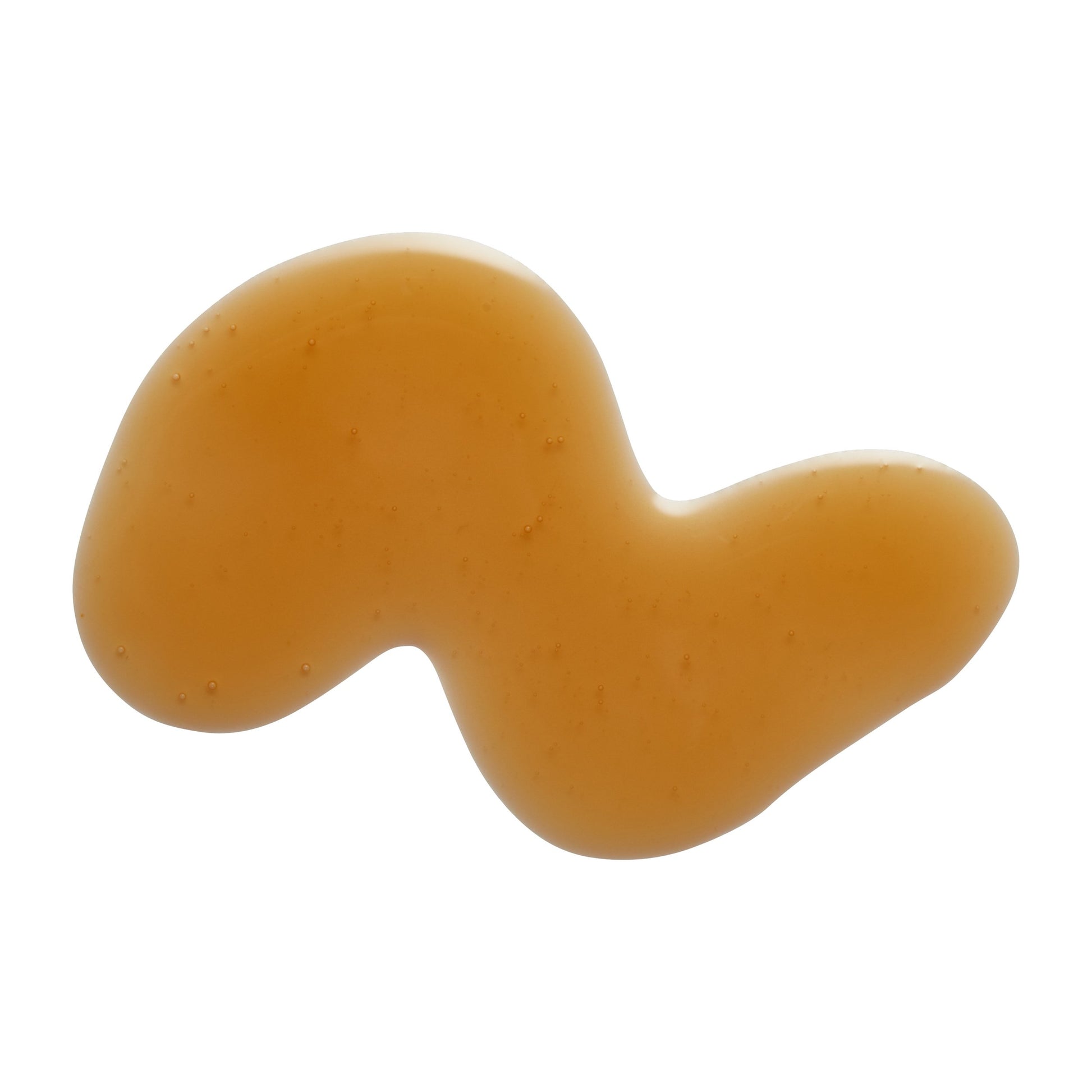 COSMEDIX's X-Cell+ Brightening Serum dark orange product swatch against white background