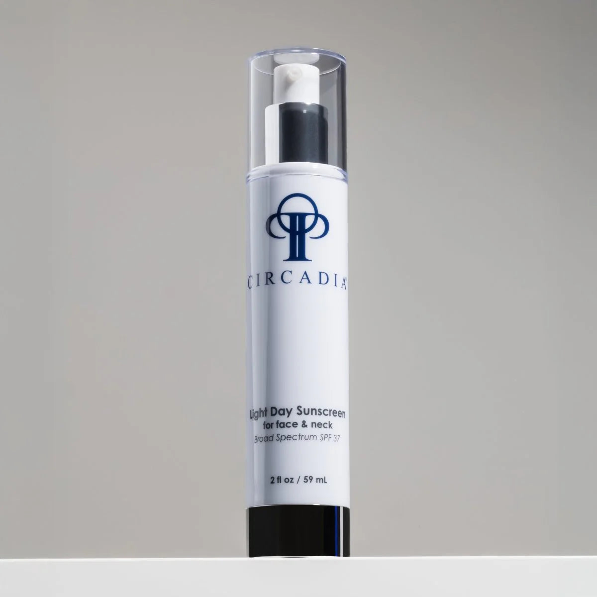 Circadia Light Day SPF bottle on a gray background
